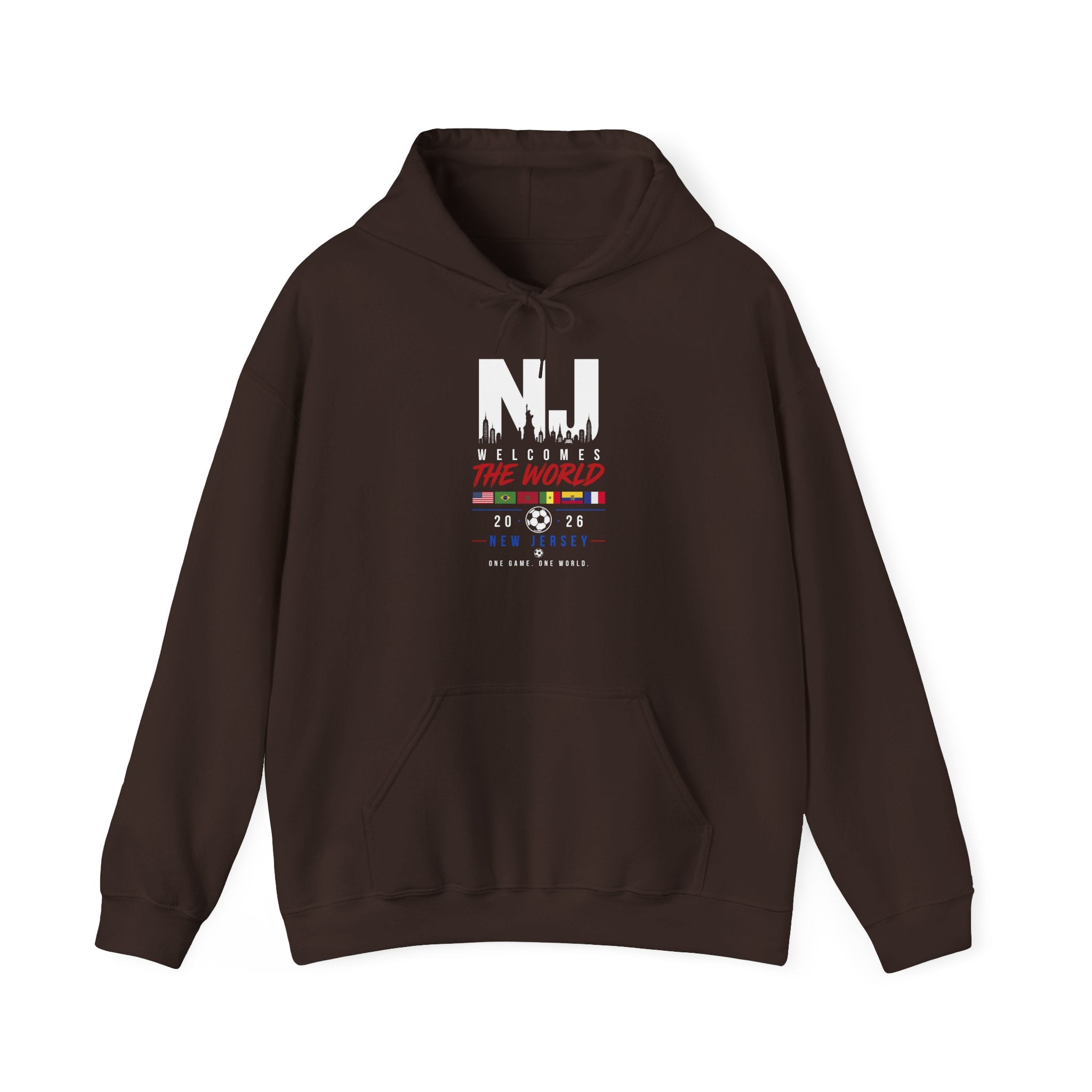 NJ Welcomes The World Hoodie – New Jersey Pride Travel Souvenir Sweatshirt