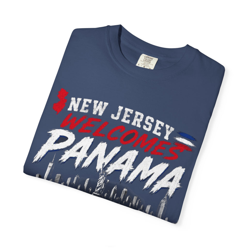 New Jersey Welcomes Panama T-shirt | Panama Flag Soccer Design