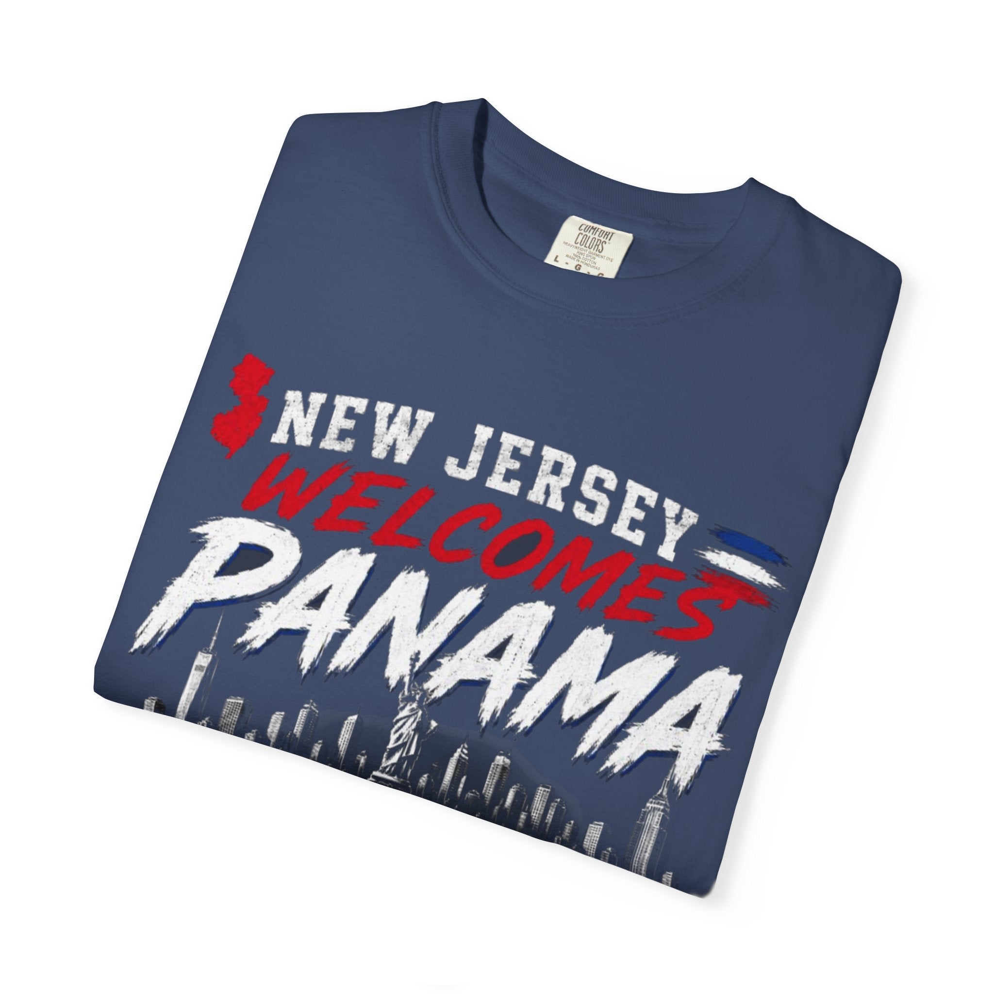 New Jersey Welcomes Panama T-shirt | Panama Flag Soccer Design