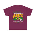 New Jersey Welcomes Brazil T-Shirt | Brazil Flag Soccer Tee