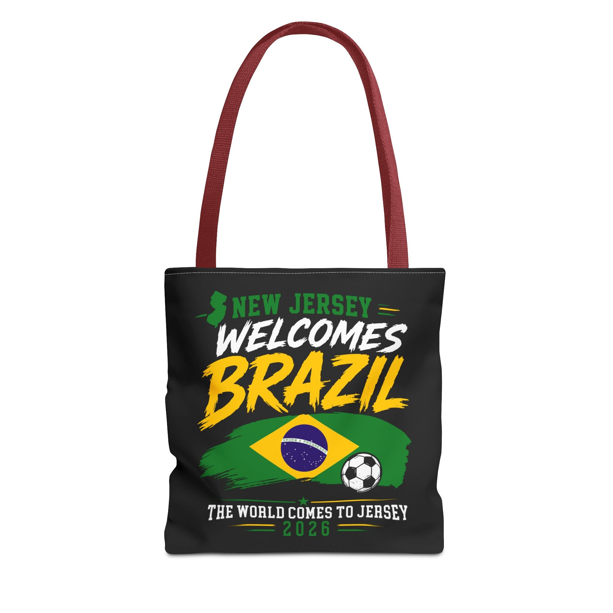 New Jersey Welcomes Brazil Tote Bag — World Cup 2026 Soccer Fan Tote