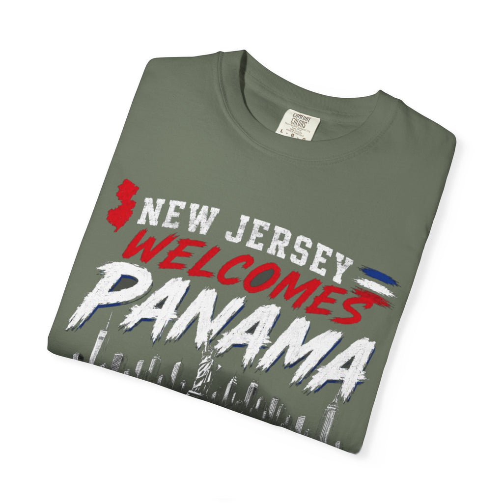 New Jersey Welcomes Panama T-shirt | Panama Flag Soccer Design