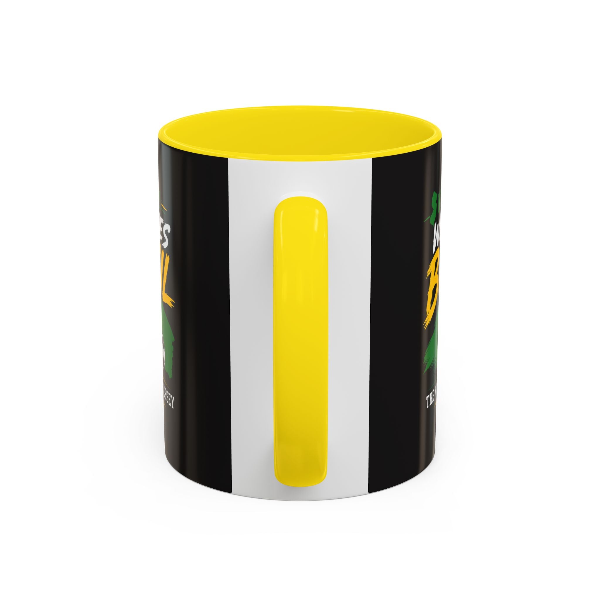Brazil Soccer Fan Coffee Mug — New Jersey 2026 Accent Mug