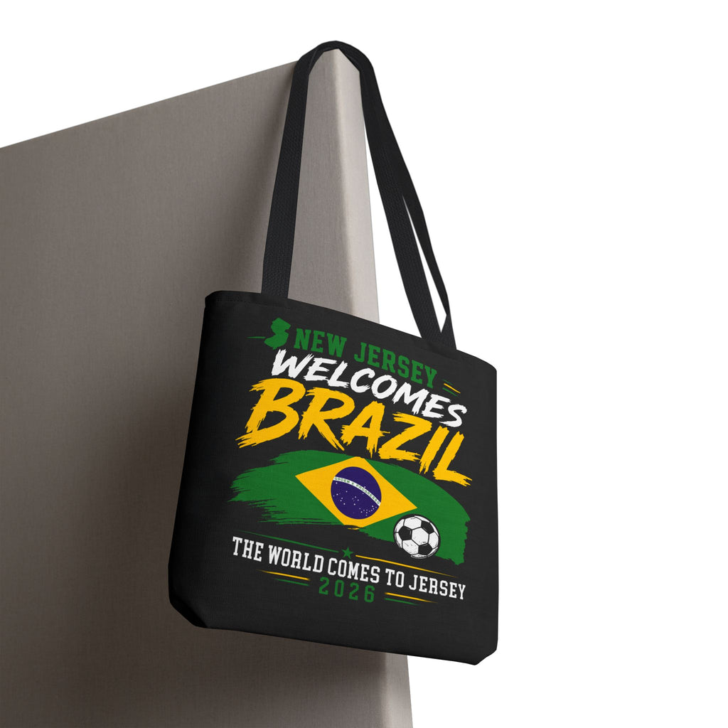 New Jersey Welcomes Brazil Tote Bag — World Cup 2026 Soccer Fan Tote