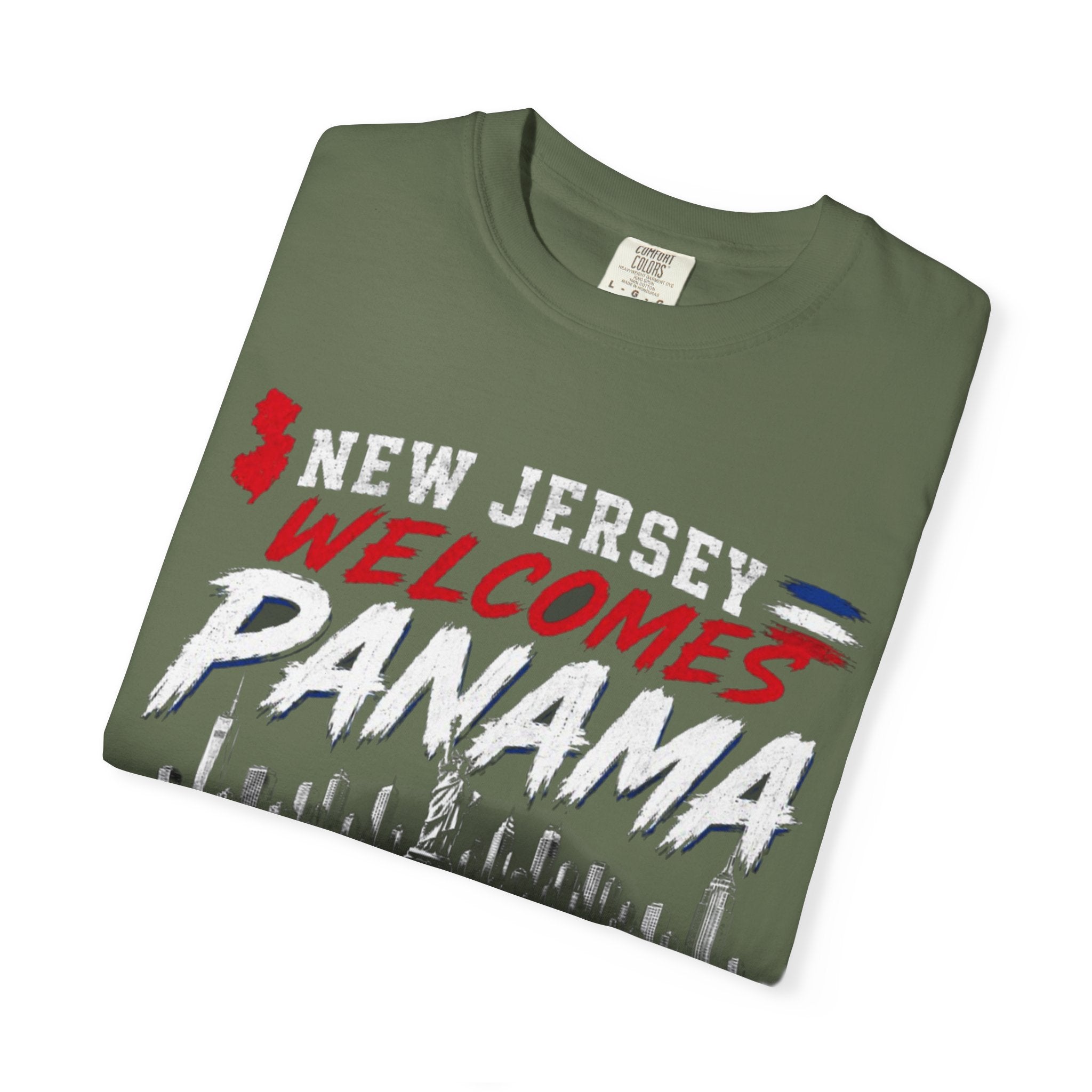 New Jersey Welcomes Panama T-shirt | Panama Flag Soccer Design