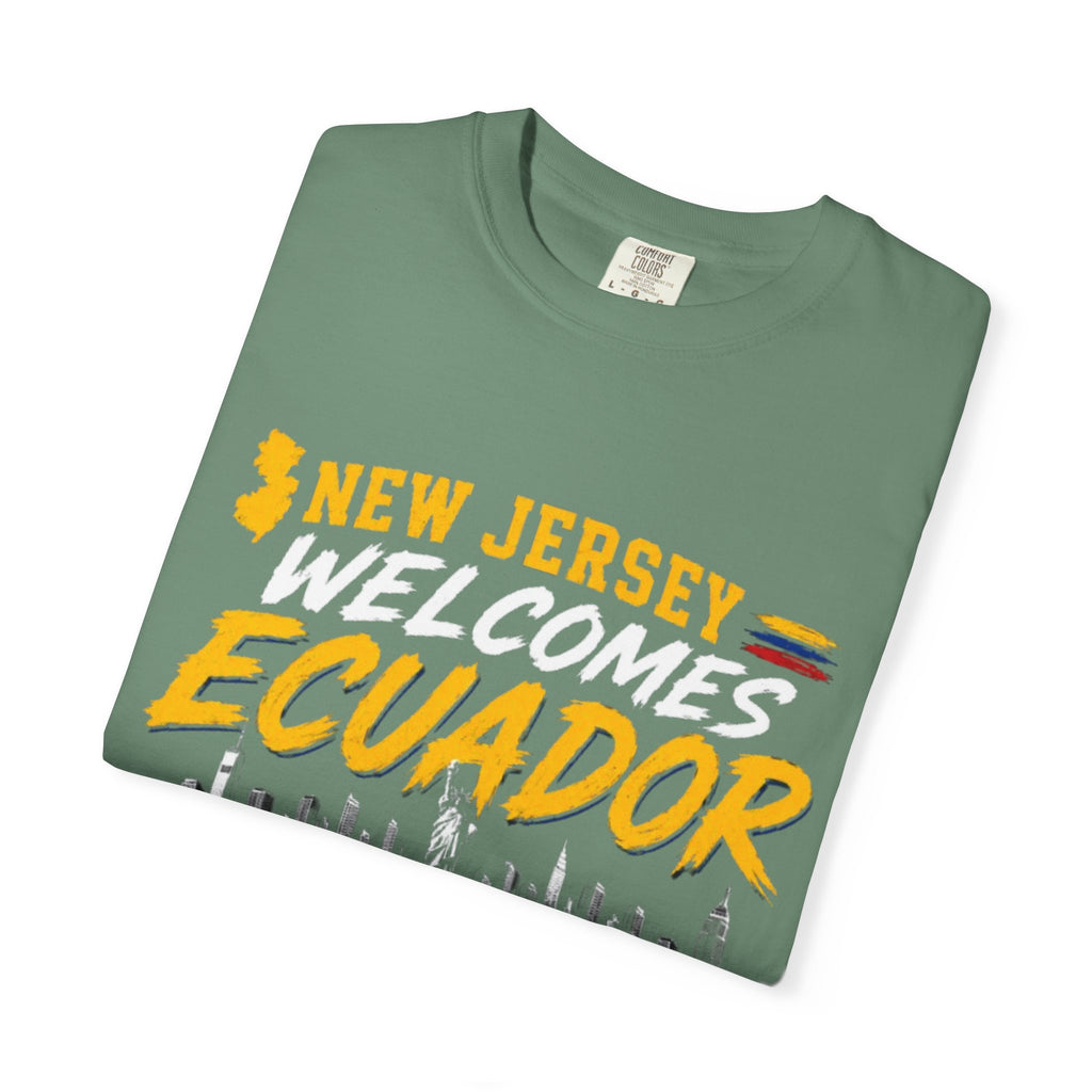New Jersey Welcomes Ecuador T-shirt | Ecuador Flag Soccer 2026